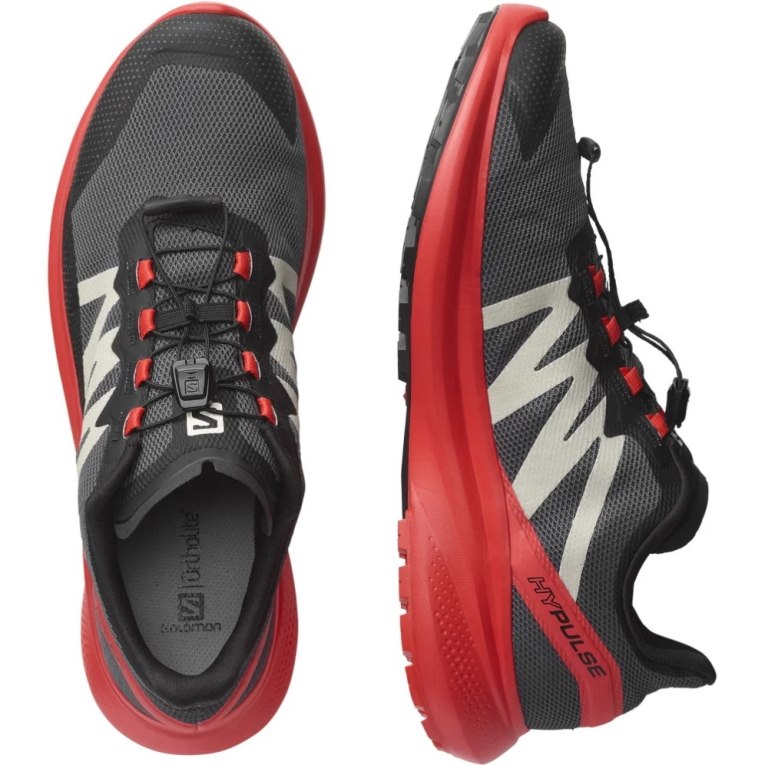 Tenis Para Trail Running Salomon Hypulse Hombre Negros Rojos | MX QADH597